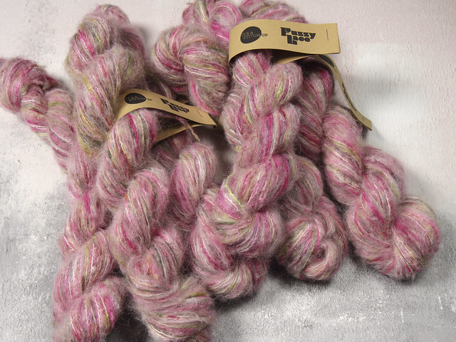 Fuzzy Lace – Brushed Baby Suri Alpaca and Silk hand dyed yarn 25g – ‘Rotten Apple’