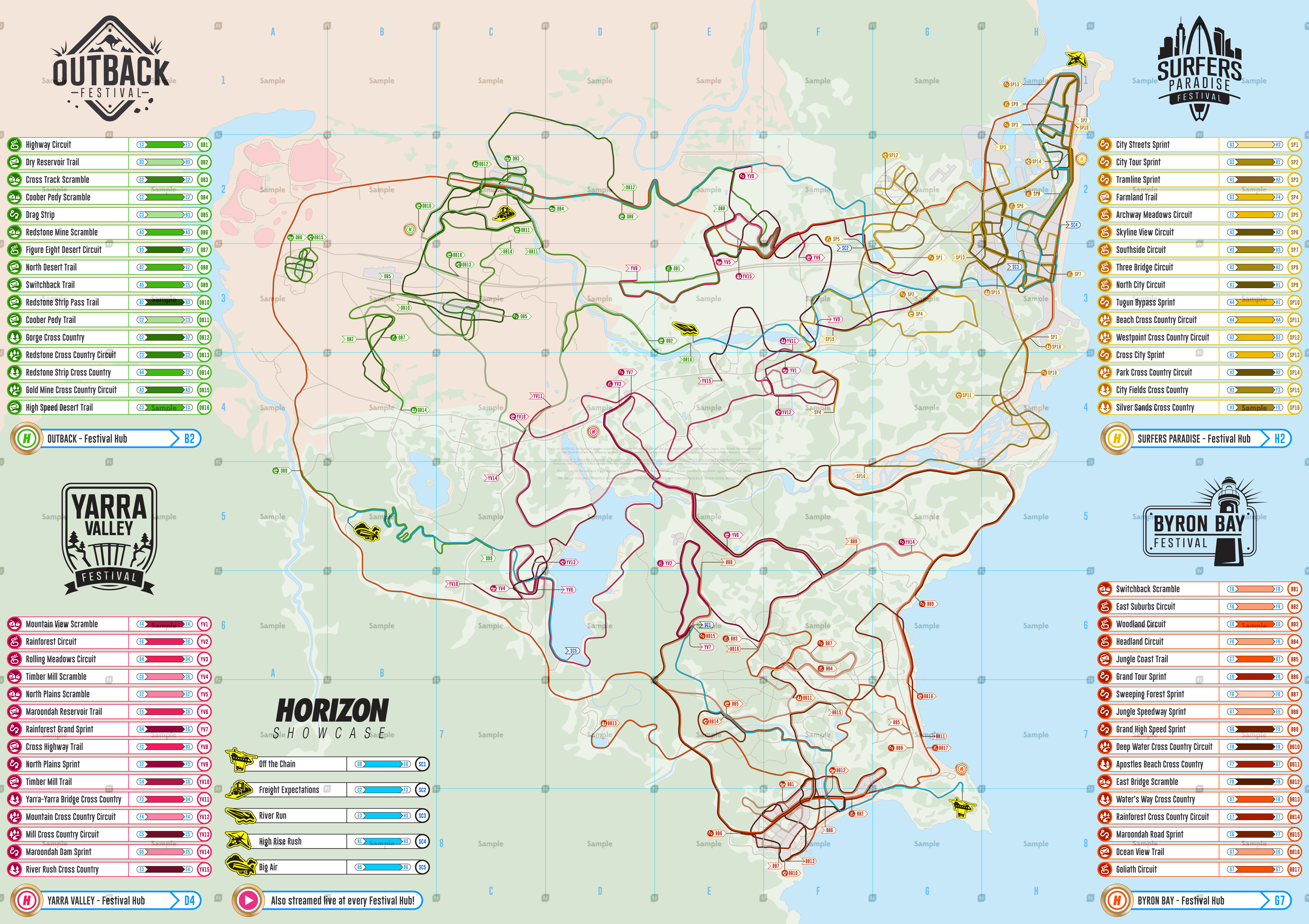 Forza Horizon Road Atlas