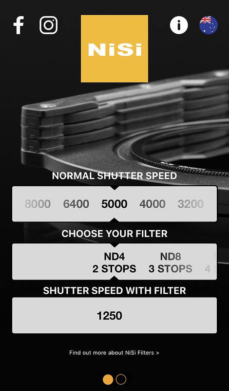 NiSi-filters ND Calculator App