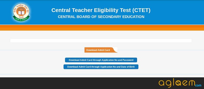 CTET Admit Card Download Link 