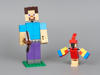 Review: 21148 Minecraft Steve BigFig with Parrot