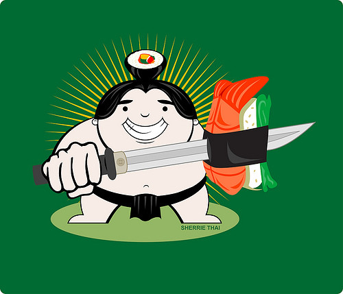 Sumo with the Sword of Sushi
