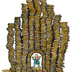 money-castle illustration