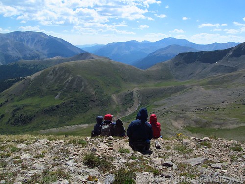 Enjoying the view from UN12812 above Independence Pass, Colorado