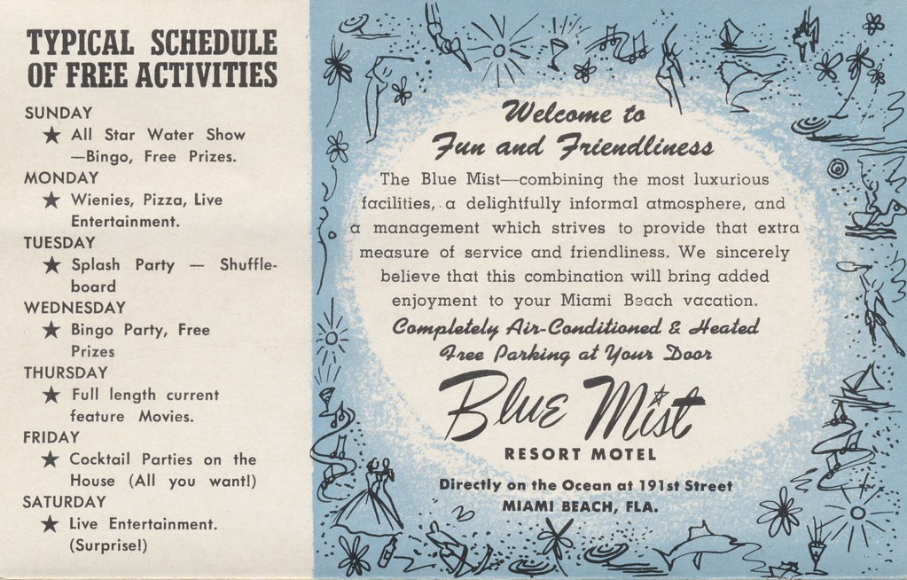 Blue Mist Resort Motel - Miami Beach, Florida