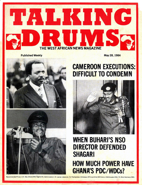 talking drums 1984-05-28 Cameroon executions Biya - Buhari - Ghana's PDC-WDCs Rawlings