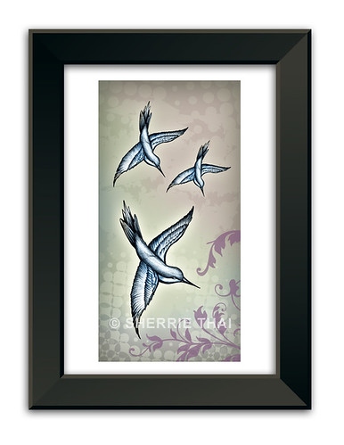 Print: Hummingbirds
