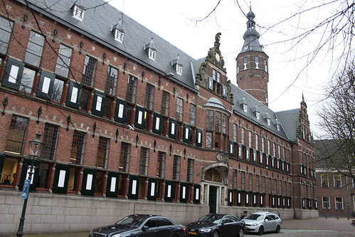 Groningen Provincial Authority building facade includes work by Engelhaus von Hebel