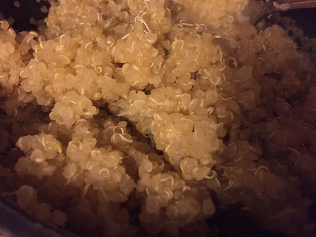 Cooked sprouted quinoa