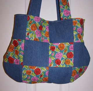 Colorful Roses Denim Purse | Purse by daisydenims available … | Flickr