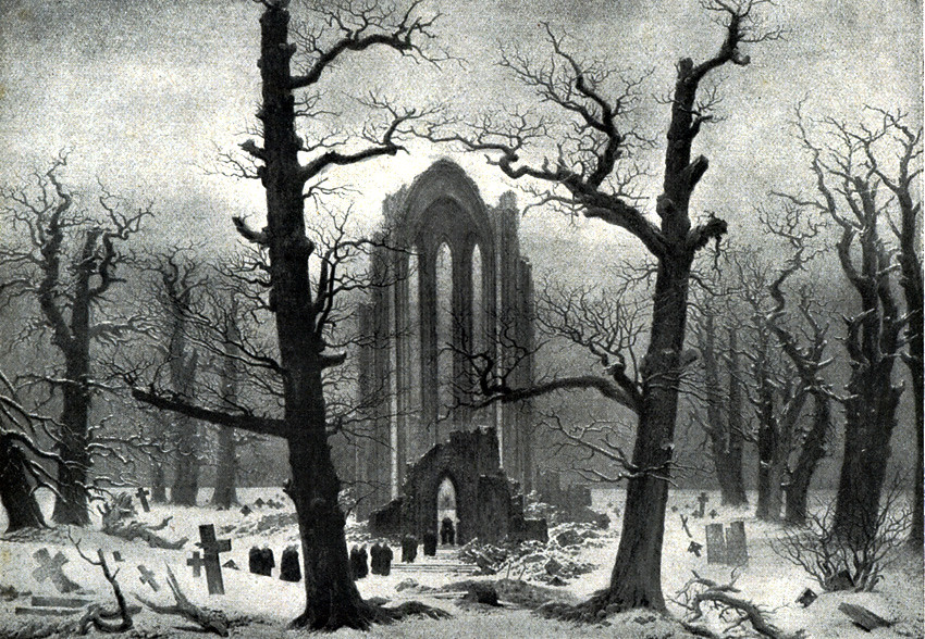 Image result for friedrich graveyard