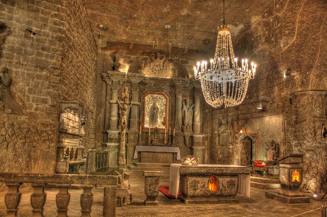 Poland Wieliczka Salt Mine - Kinga chapel - HDR