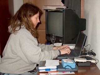 jayne at computer 2002