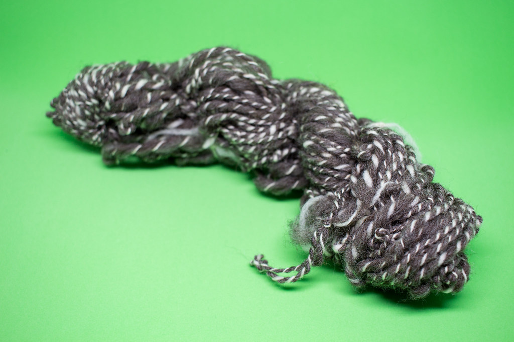 First skein of handspun yarn