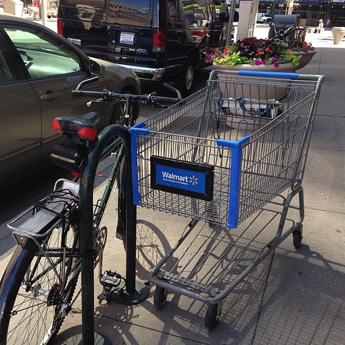 This Walmart shopping cart traveled many miles to visit do… | Flickr