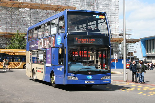 Reading Buses 857 on Route 33, Reading Station