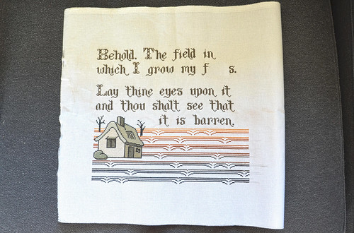 Behold the Field in Which I Grow My... Counted Cross Stitch