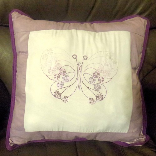 Butterfly pillow slip