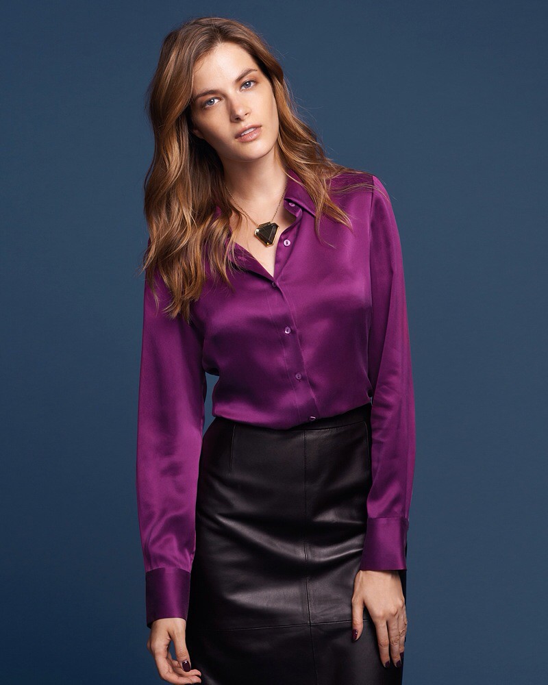 Purple Leather Skirt - Dress Ala