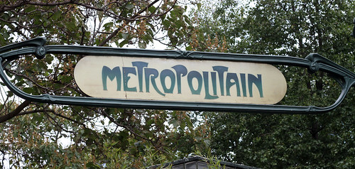Paris Metropolitain Sign