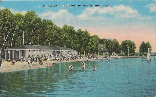 UP Marquette MI 1940s BEACH BABES & Shiras Pool Swim FUN L… | Flickr