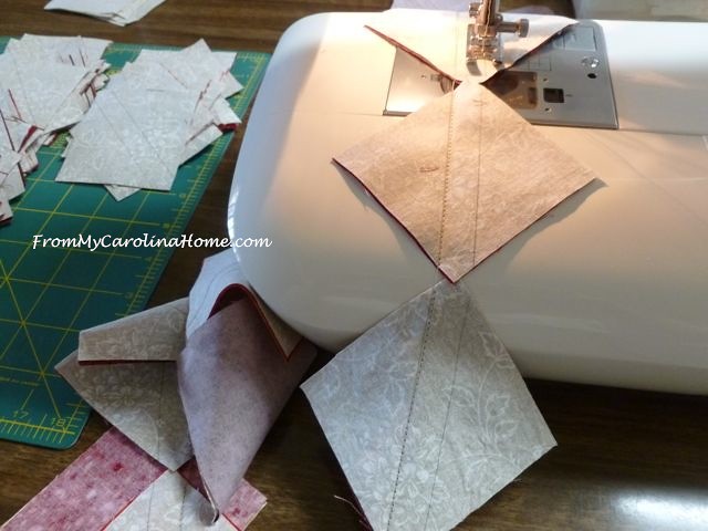 Sewing Scrap Dance Waltz HSTs ~ From My Carolina Home