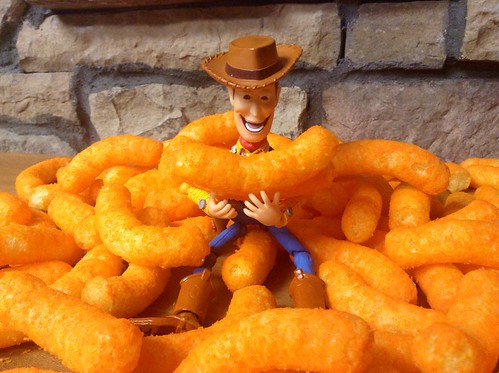 Revoltech Woody with Cheetos
