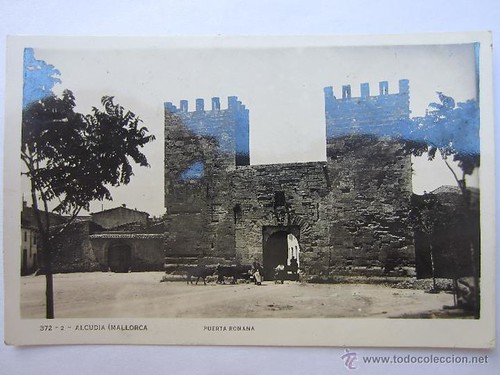 Alcudia old town walls, old photos