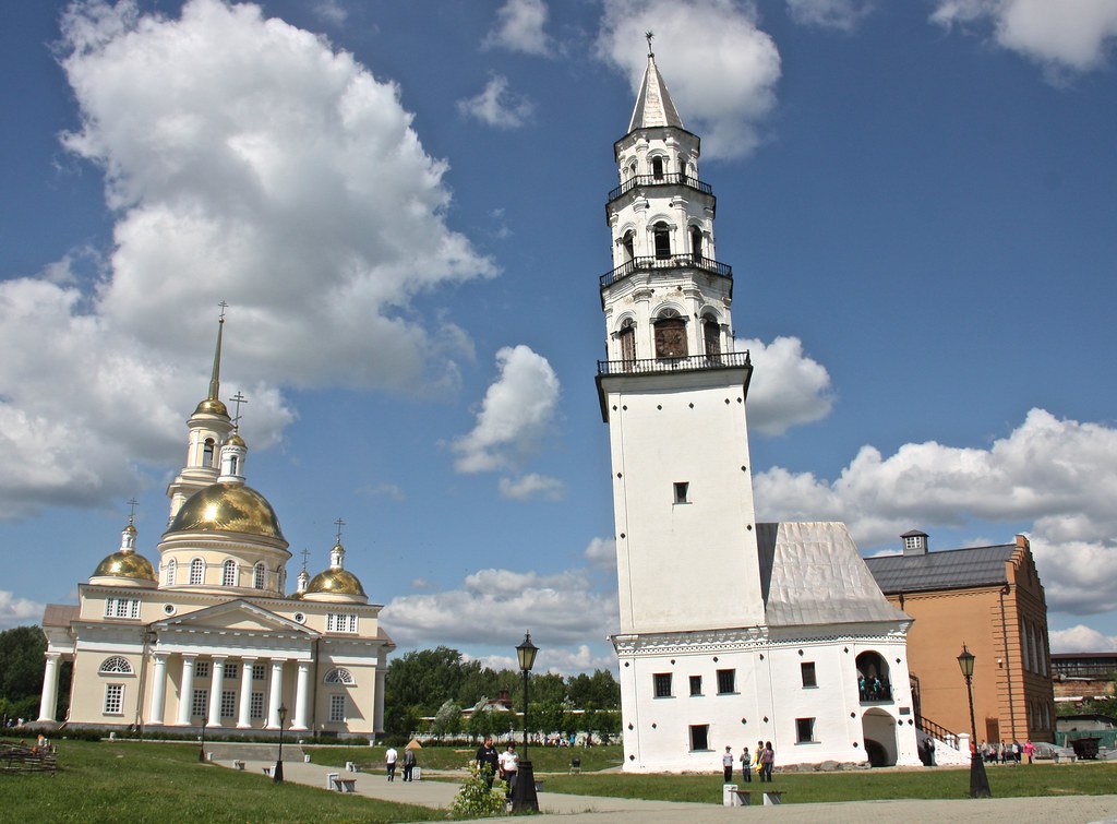 Cathedral and Leaning Tower, Nevyansk