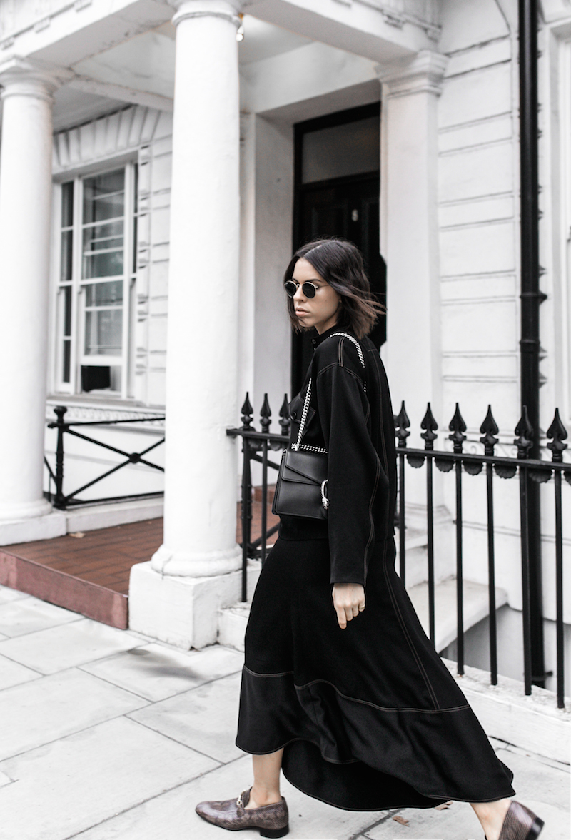 joseph london pre fall 16 matching set trend silk snakeskin loafer Gucci Dionysus bag black fashion blogger modern legacy (10 of 12)