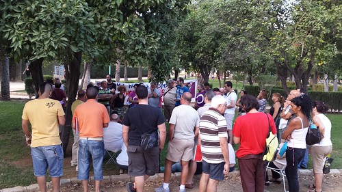 Asamblea general de Podemos en el Parque de La Alquería