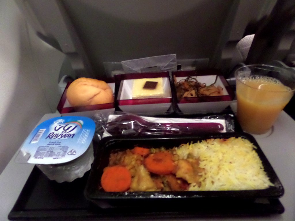 Qatar Airways meal