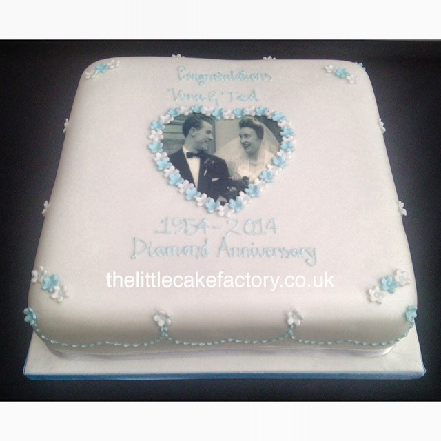 60th wedding anniversary cakes pictures