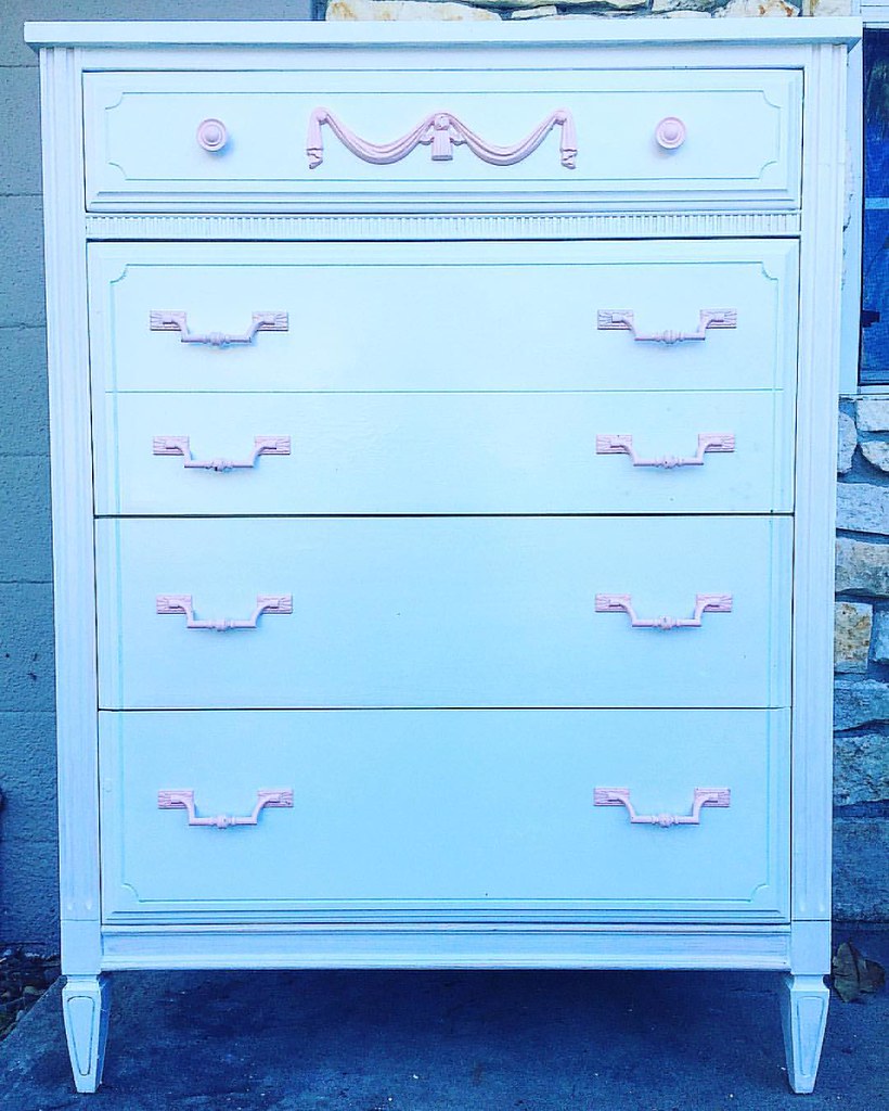 For Sale Dresser Babygirl Pink White Upcycle Recycl Flickr