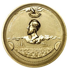 Gold Field medal reverse