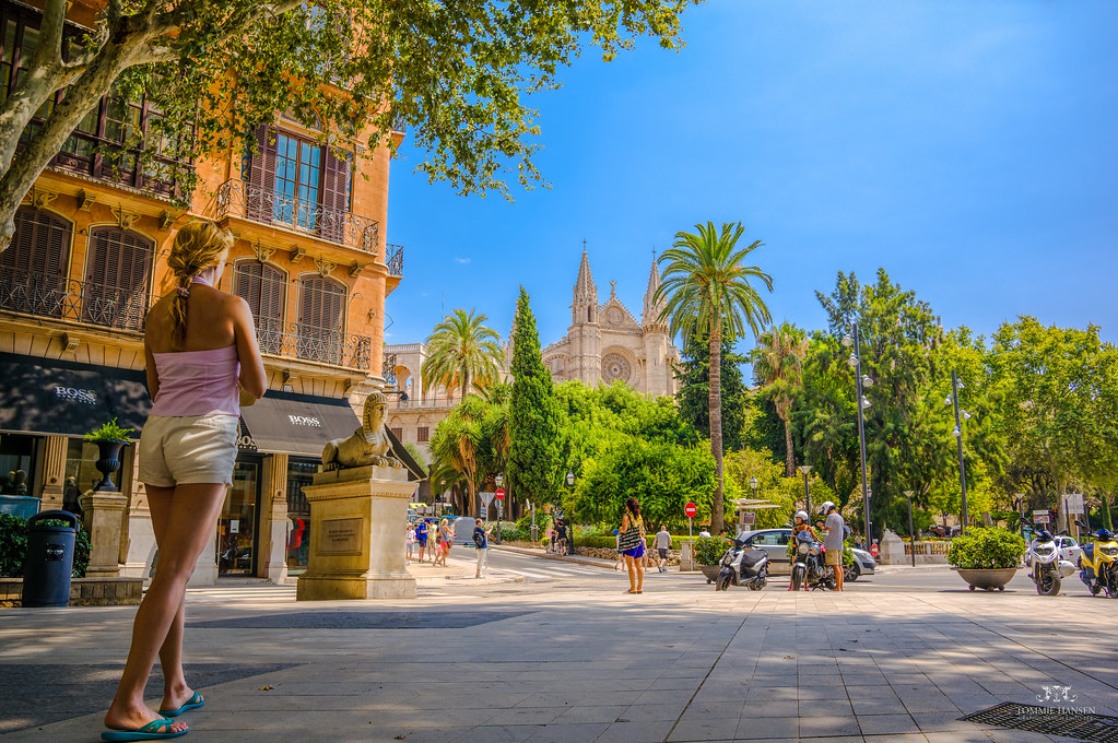 Cathedral 'La Seu' and view of Palma De Mallorca