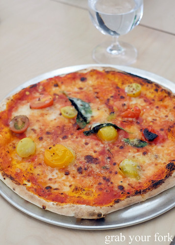 Sorbello family tomato wood fired pizza at The Dolphin Hotel in Surry Hills