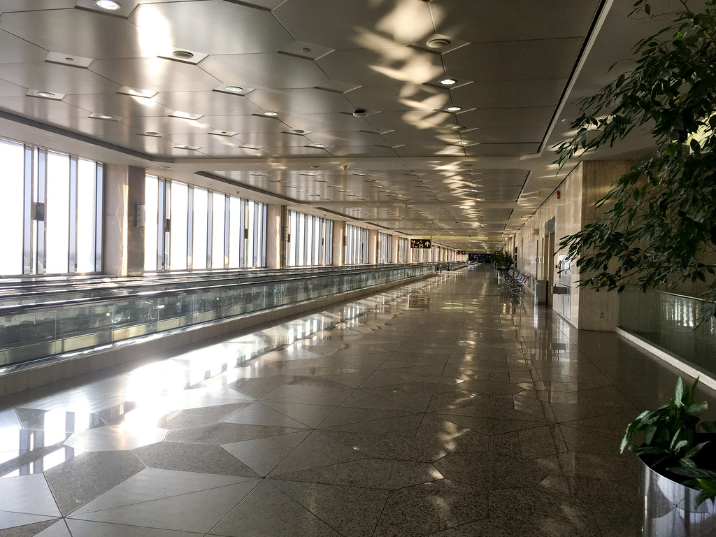 Empty DMM airport terminal