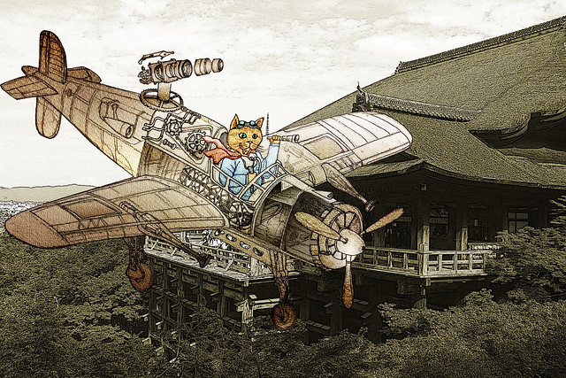 Flying Cat 飛越清水寺的貓咪