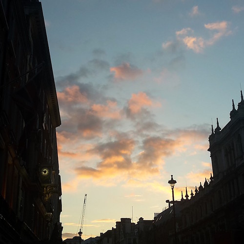 Londra: tramonto a west kensington