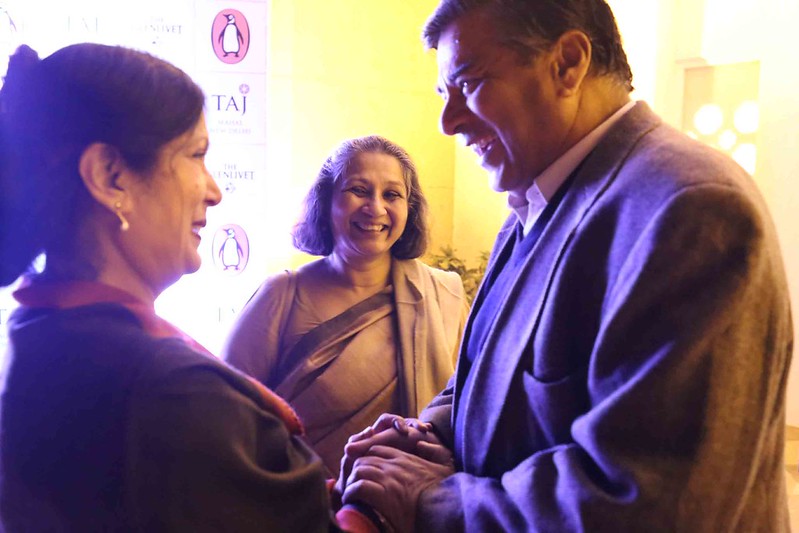 Netherfield Ball – William Dalrymple of Jaipur Literature Festival Exposes His Rumored Friendship with Namita Gokhale of Jaipuir Literature Festival at Her Book Launch, The Taj Mahal Hotel