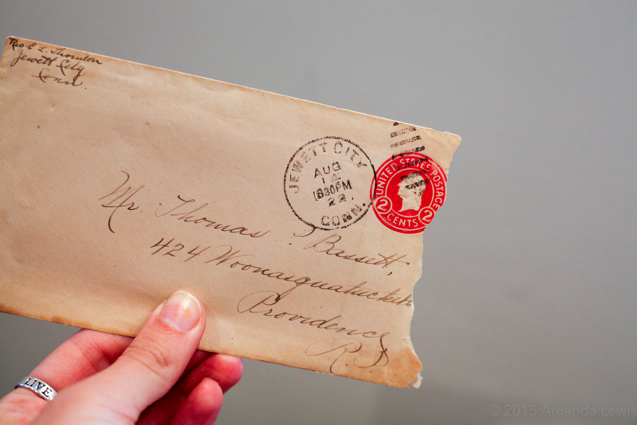 Aug 13 1922 Envelope