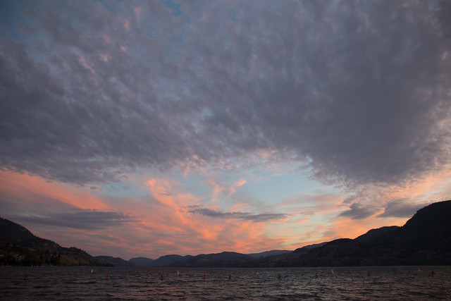 Sunset over Skaha Lake