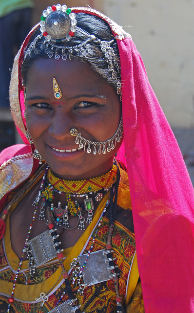 A woman in Jaisalmer