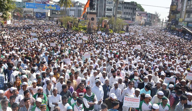 March in Nanded for Muslim Reservations