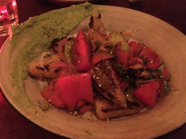 Heirloom and Dirty Girl tomato salad - Tosca Cafe