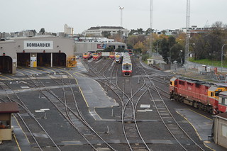 Southern cross station railway yard