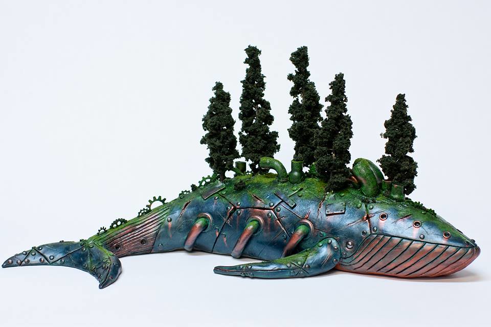 Steampunk Whale by Calder Kibyuk Designs