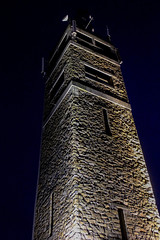Signal de Botrange tower at night