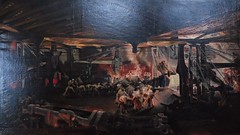 14 - Ecomusée Le Creusot Montceau - Musée de l'Homme et de l'industrie - François Bonhommé, Forgeage au marteau pilon dans l'atelier d'Indret, 1865, Huile sur toile